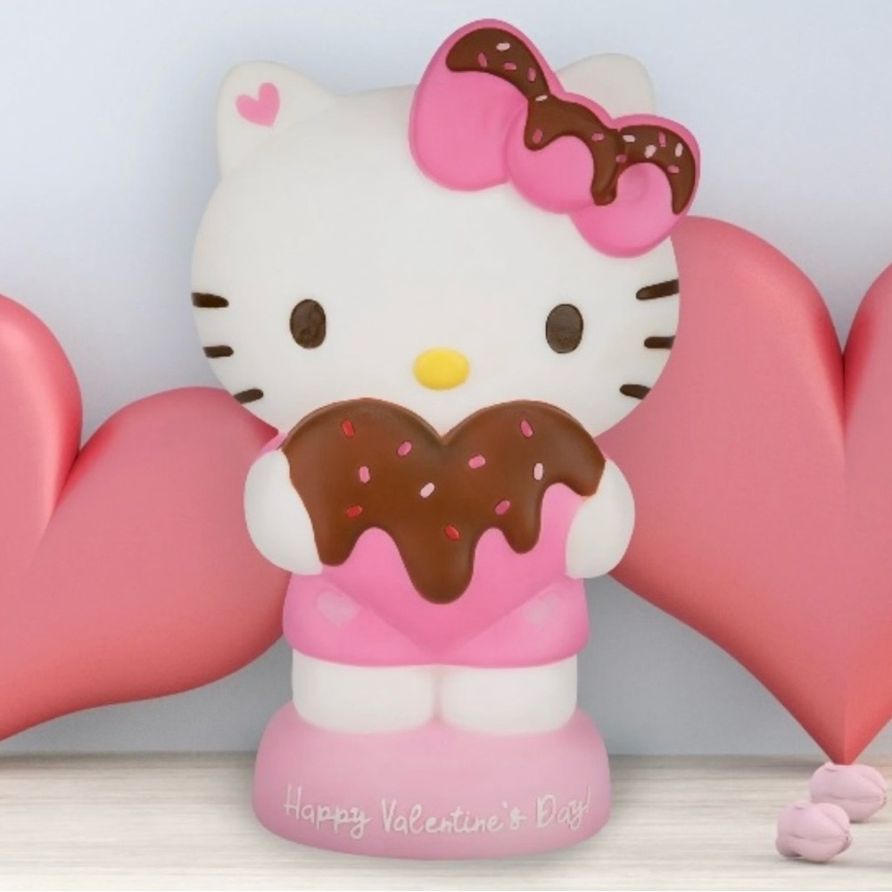New 12'' Light Up Sanrio Hello Kitty Valentine Lighted Blow Mold Decor